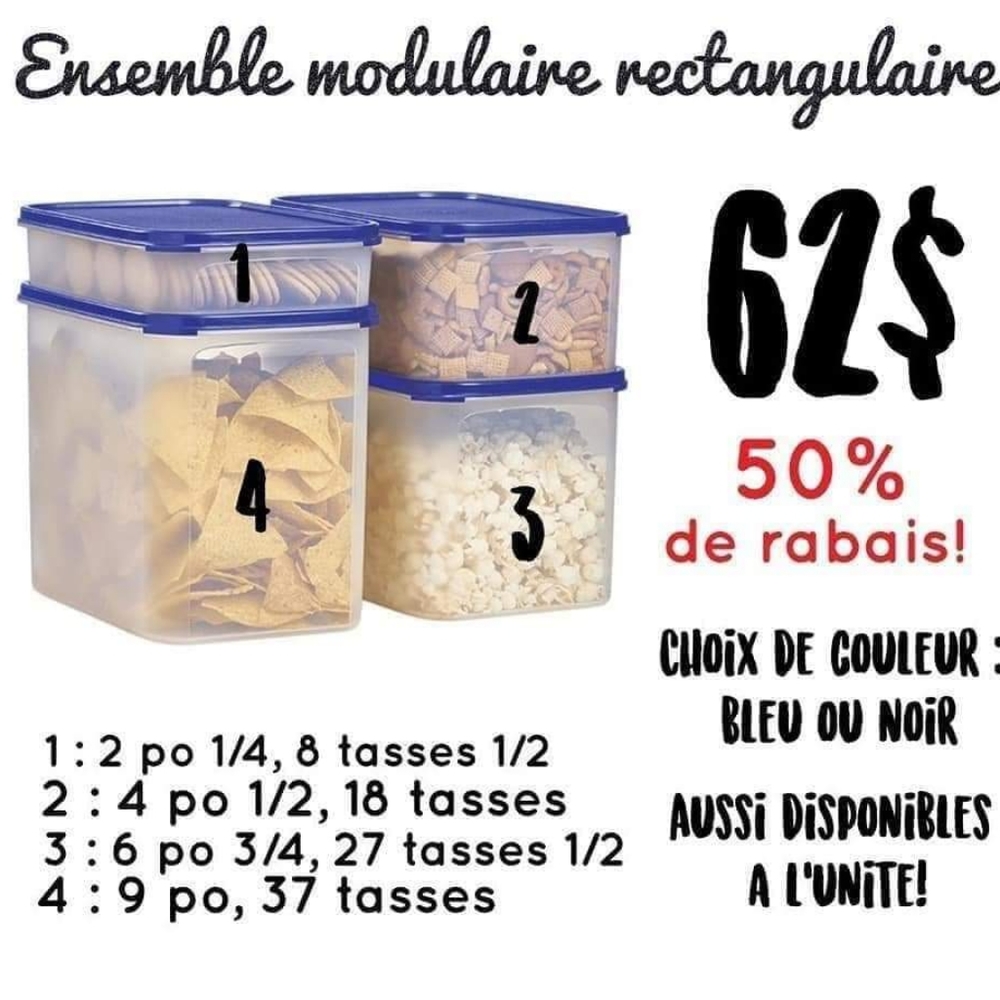 Tupperware modulaire